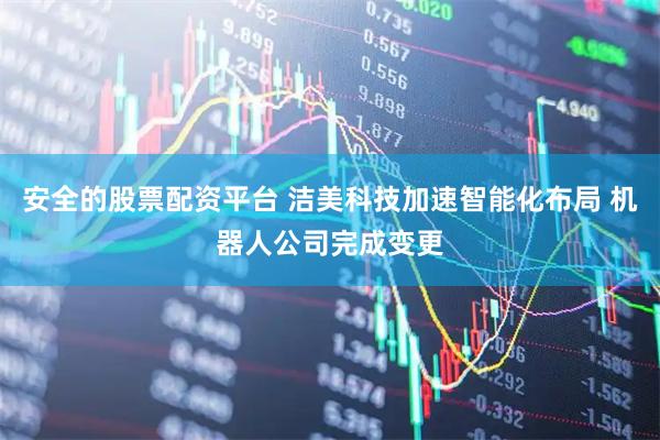 安全的股票配资平台 洁美科技加速智能化布局 机器人公司完成变更